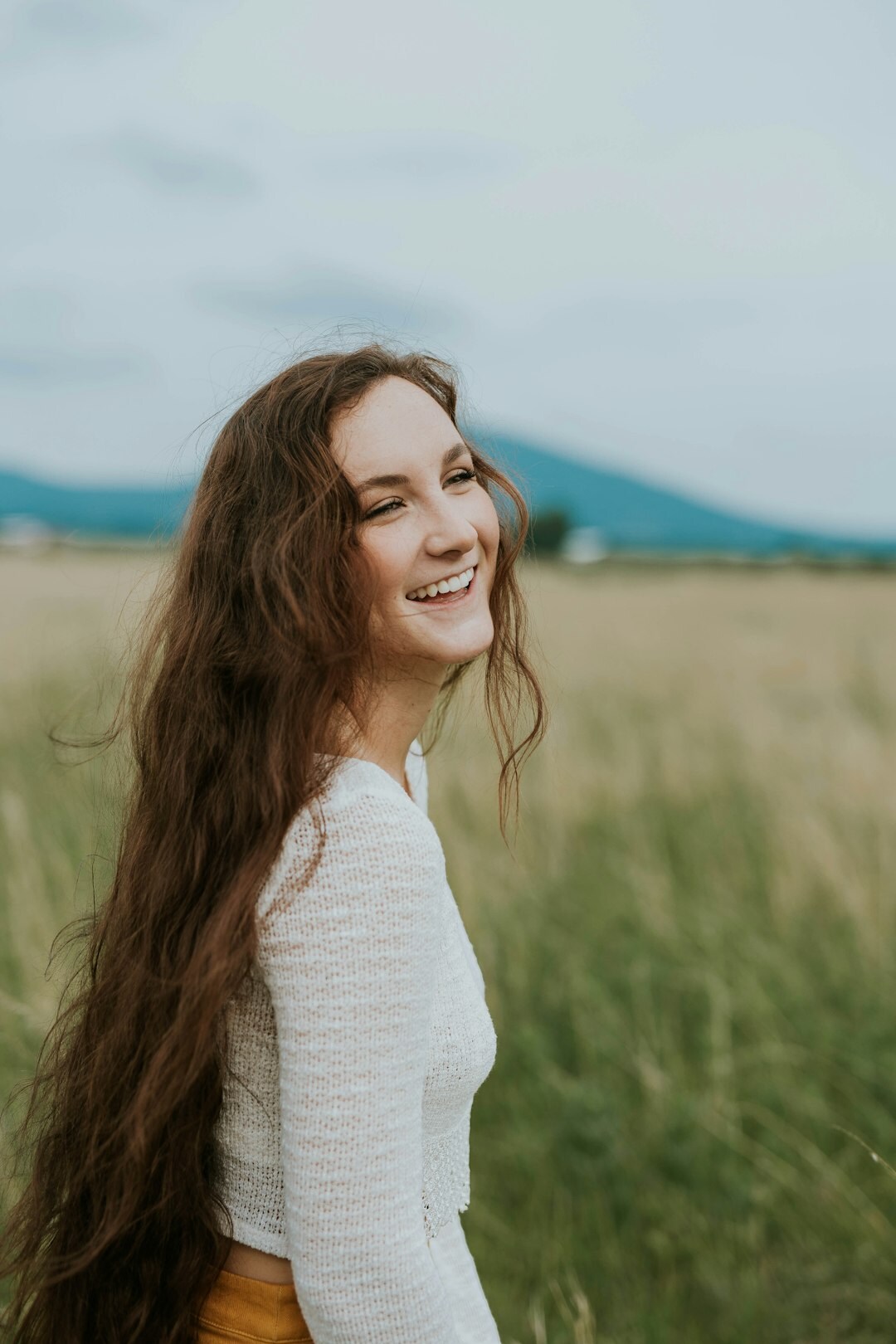confident person smiling
