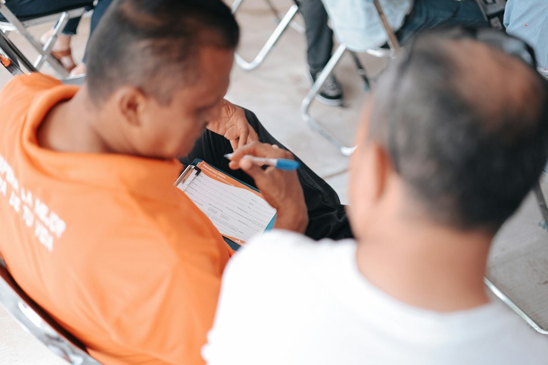 person attending communication course
